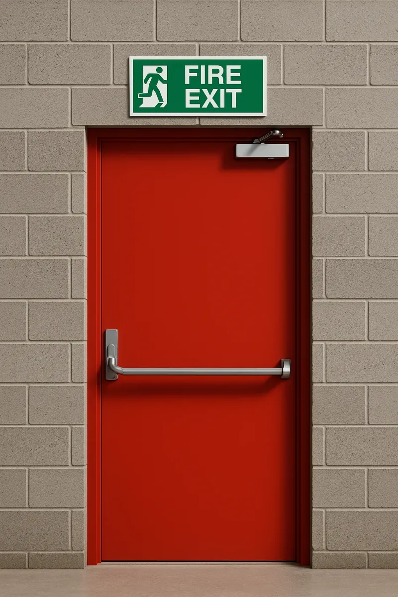 fire exits - professional steel doors available in colchester from UK manufacturers