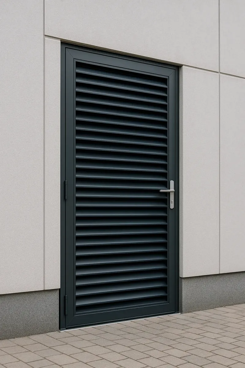 steel louvred doors - professional steel doors available in colchester from UK manufacturers